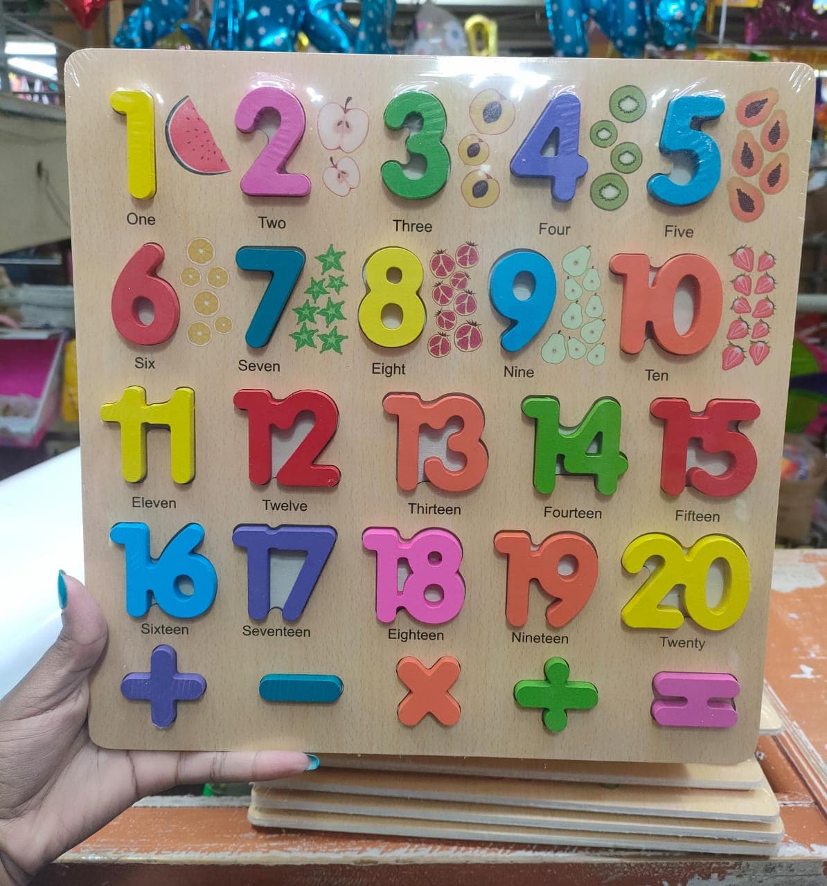 Wooden Numbers - Educational toy